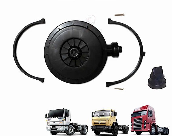 Kit Tampa Filtro Ar Compatível Caminhão Vw Worker 17210 15180 18310 Constellation Ford Cargo
