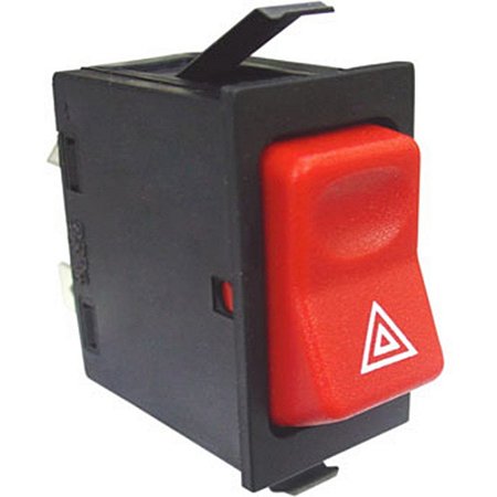 Botão Interruptor Luz Emergência - 12V - MB Caminhões Ônibus