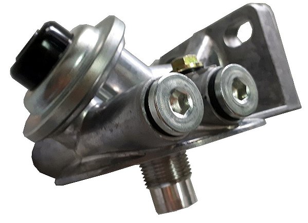 Cabeçote Filtro Separador Água Racor c/ Bomba S/ Esfera Rosca 1'X14Uns-2B Entrada e Saida 16mm