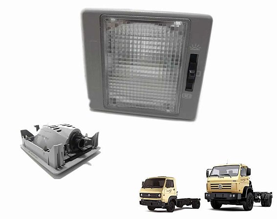 Lanterna Luz Teto Cortesia Caminhão VW 2000 em diante 8150 8160 18310 17210 24250 15180 13180
