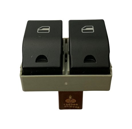 Botão Tecla Acionadora Levantar Vidro Elétrico Duplo - LE Motorista - VW Delivery Express 6160 9170 11180 Constellation