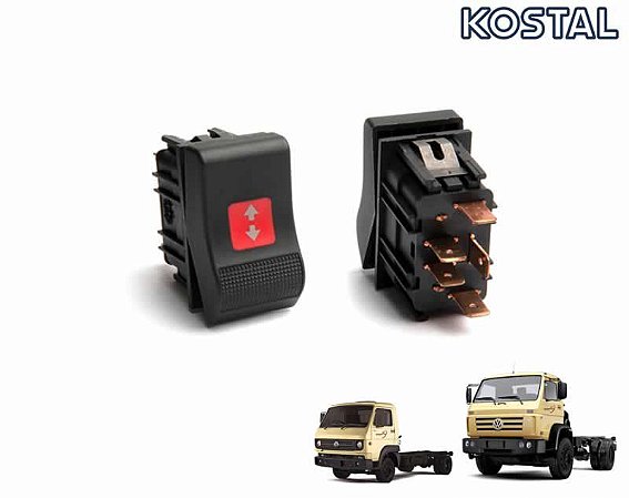 Botão Interruptor RPM Controle Rotação 24V Caminhão VW Worker 8150e 9150e Cummins 24250e 17150e 15170e 13170e 26260e 31260e 2R0941563