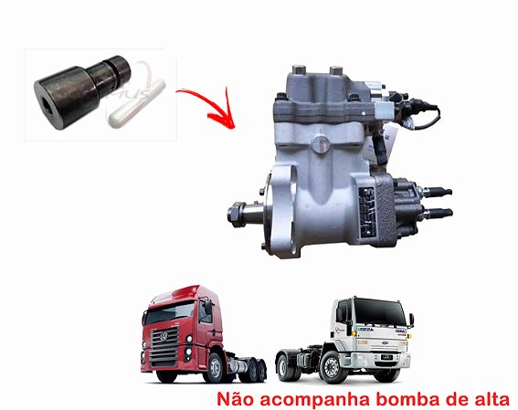 Kit Camisa e Pino Pistão Cerâmica Bomba Alta Injetora Combustível CP2 Cummins ISC 19320e 4532e 3973228 4921431
