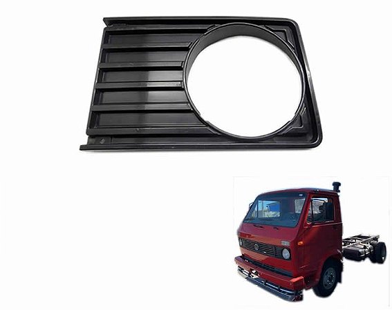 Moldura Mascara Grade Redondo Aro Farol - Lado Motorista LE - Caminhão Vw 680 690 790 7110 T00853655C