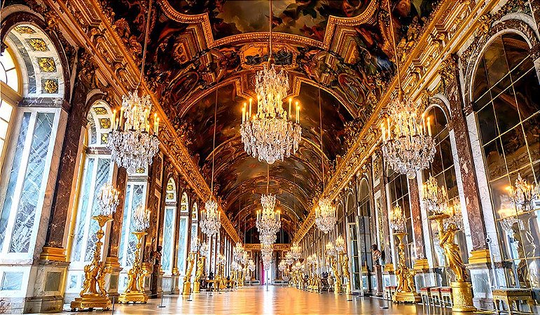 Painel de Festa em Tecido Sublimado 3d Palácio de Versailles