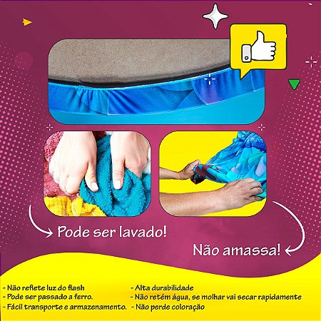 Painel Safari Cute Bichos Leão Elefantinho Baby Redondo Estampado em Tecido  Malha