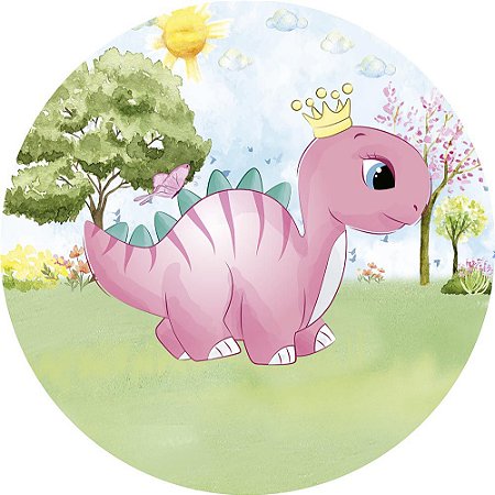 Painel de Festa em Tecido - Dinossauros Baby Cute - Via Cores - Paineis de  Festa