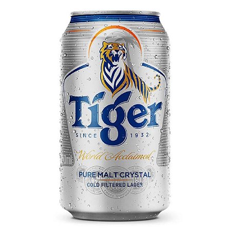 Cerveja Tiger Puro Malte Crystal Lata 12und - 350ml