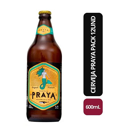 CERVEJA PRAYA PACK 12 UND - 600ML