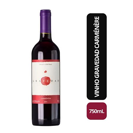 Vinho Gravedad Carménère - 750ML