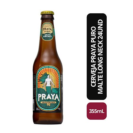 Cerveja Praya Puro Malte Long Neck 24und - 355ml