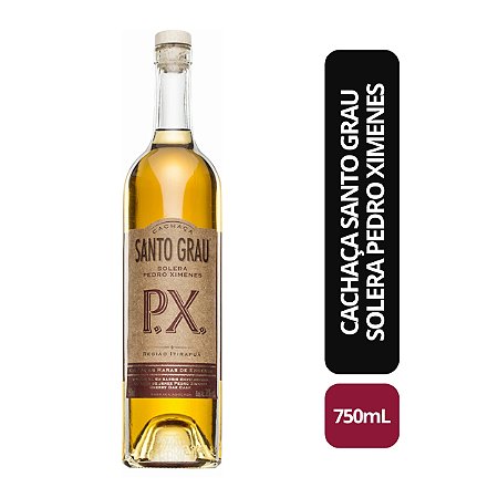 Cachaça Santo Grau Solera Cinco Botas Pedro Ximenes - 750ml
