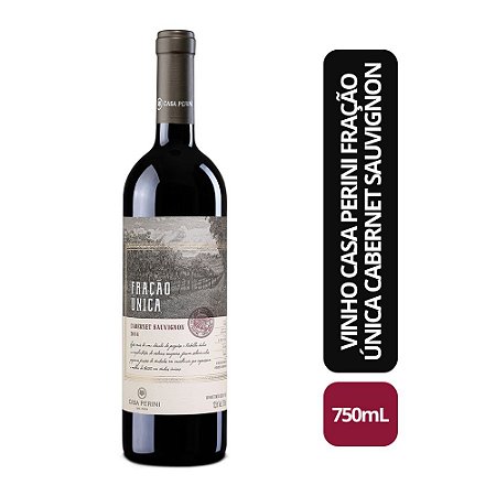 VINHO CASA PERINI FRAÇÃO ÚNICA CABERNET SAUVIGNON - 750ML