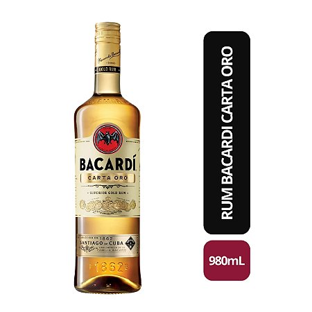 RUM BACARDI CARTA ORO - 980ML