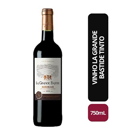VINHO LA GRANDE BASTIDE TINTO 750ML
