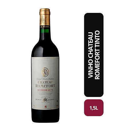 VINHO CHATEAU ROMEFORT TINTO - 1,5L