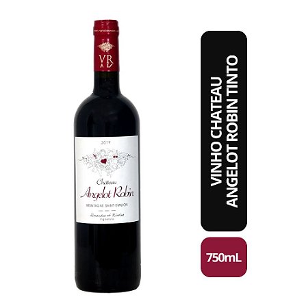 VINHO CHATEAU ANGELOT ROBIN TINTO 750ML