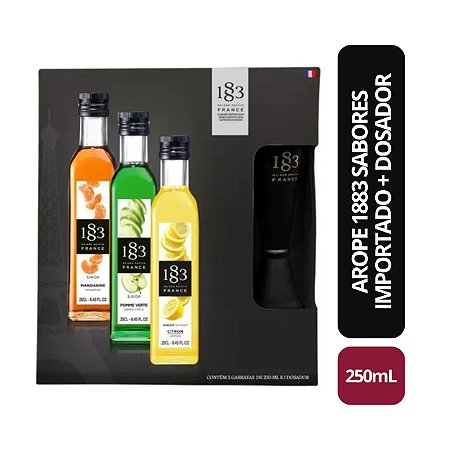 Kit Xarope 1883 Sabores - 250ml + Dosador 1883 (Importado)