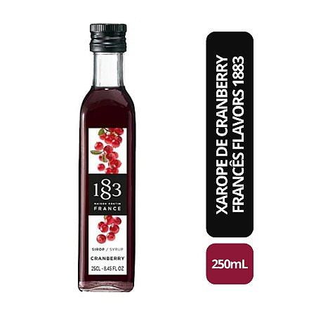 Xarope Francês de Cranberry (Flavors 1883) - 250mL