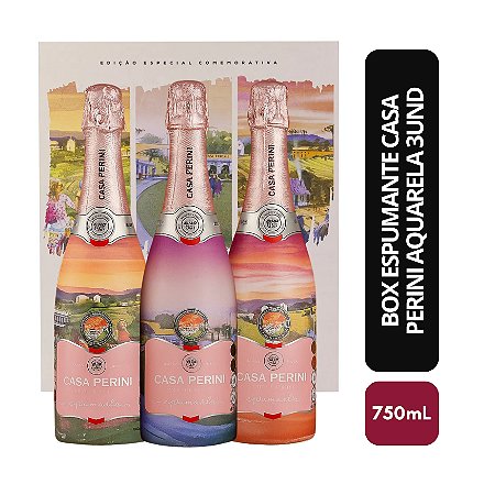 Box Espumante Casa Perini Aquarela 3 und - 750ML