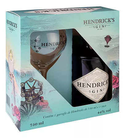 Arraiá de Ofertas: Gin Hendrick's com Taça - 750ML