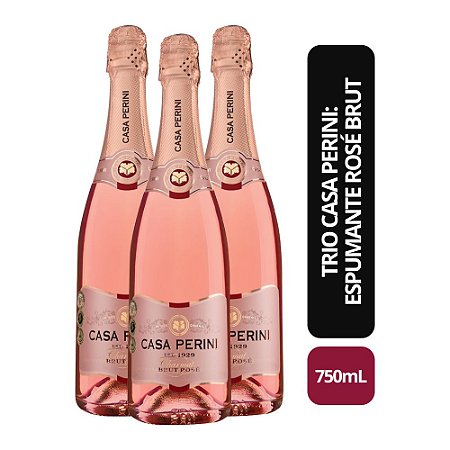Trio Casa Perini: Espumante Brut Rose - 750ml