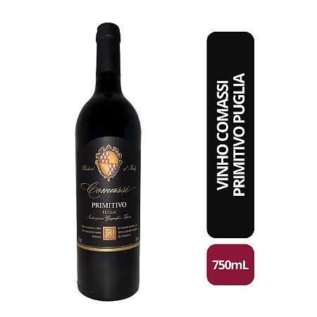 Vinho Comassi Primitivo Puglia - 750mL