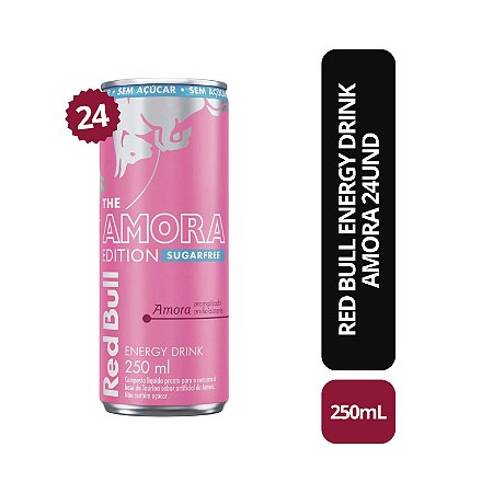 Red Bull Amora Sugar Free - Spring Edition 250ml - 24 Unidades