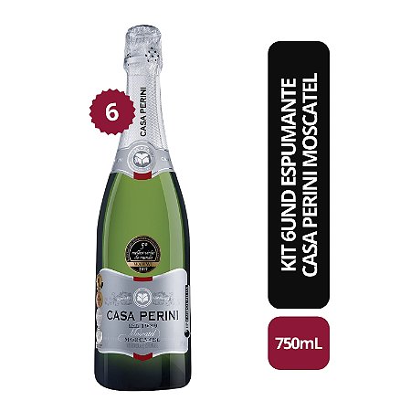 Kit 6UND Espumante Casa Perini Moscatel - 750mL