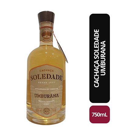 CACHAÇA SOLEDADE UMBURANA - 750ML