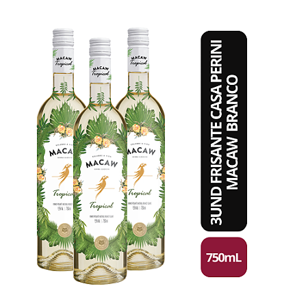 Trio Espumante Frisante Macaw Branco 750ML