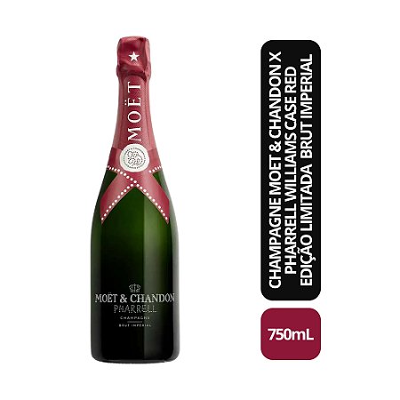 CHAMPAGNE MOET & CHANDON X PHARRELL WILLIAMS CASE RED EDIÇÃO LIMITADA  BRUT IMPERIAL - 750ML