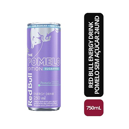 Energético Sem Açúcar Red Bull Pomelo - 250 ml (24 latas)