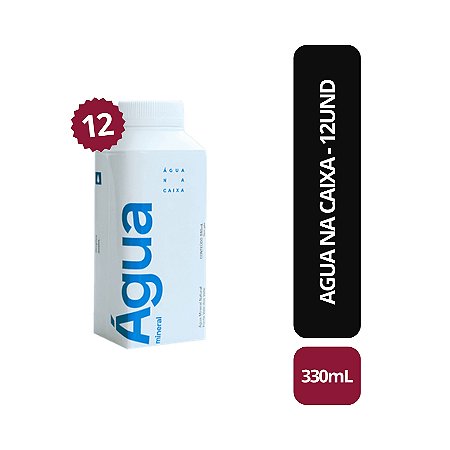 Agua na caixa 330ml - 12UND