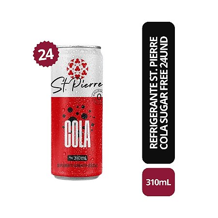 Refrigerante St. Pierre Cola Sugar Free 24 unids -  310ml