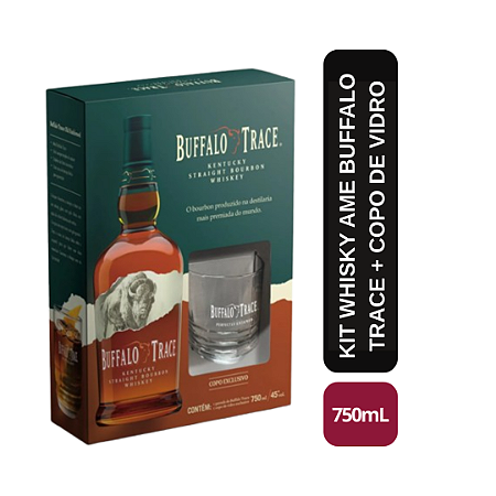 Whisky Buffalo Trace Bourbon 750ml + Copo
