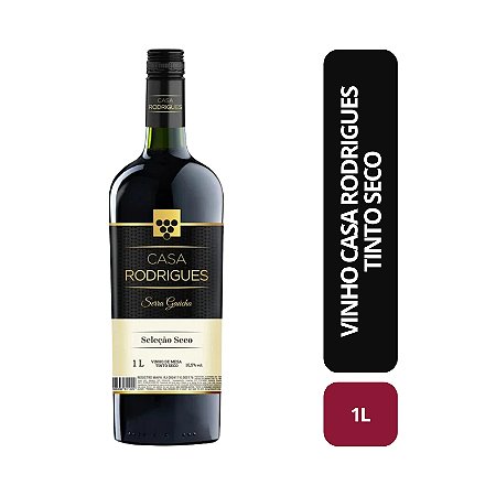 Vinho Casa Rodrigues Tinto Seco - 1L