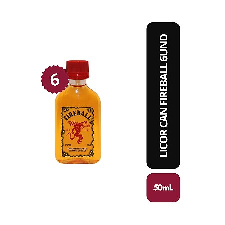 LICOR CAN FIREBALL CX C/ 6X50ML
