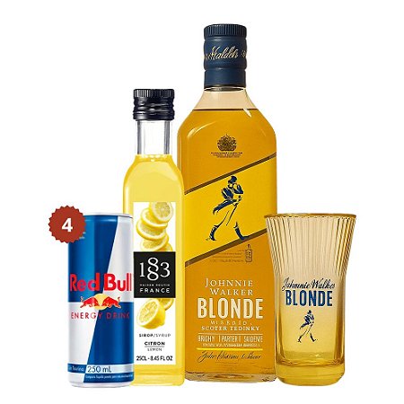 Kit Exclusivo Johnnie Walker Blonde + Copo