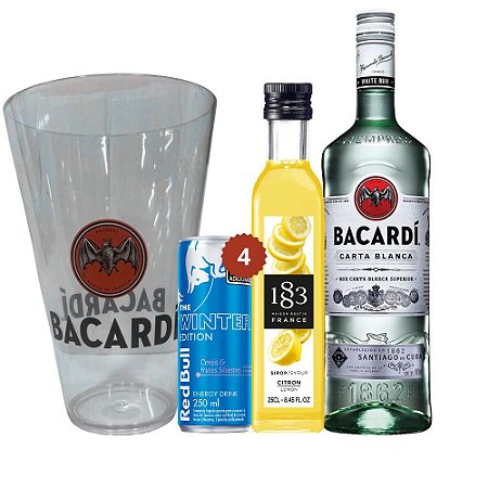 Combo Bacardi Cherry Lime + 1 COPO