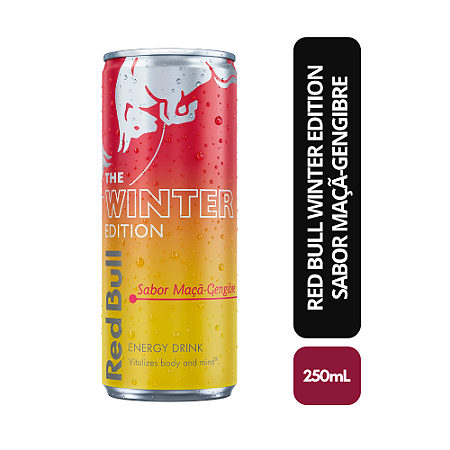 Energético The Winter Edition Sabor Maçã e Gengibre - 250 ml (24 latas)