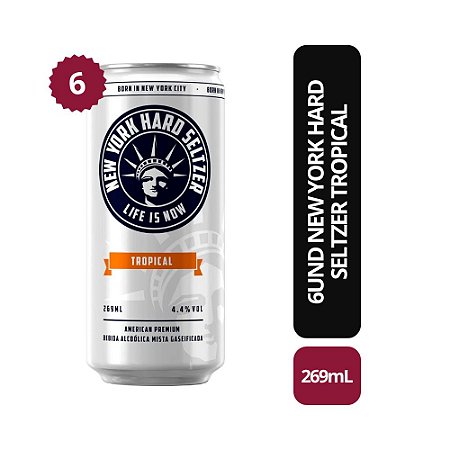 New York Hard Seltzer Tropical 6UND - 269ml