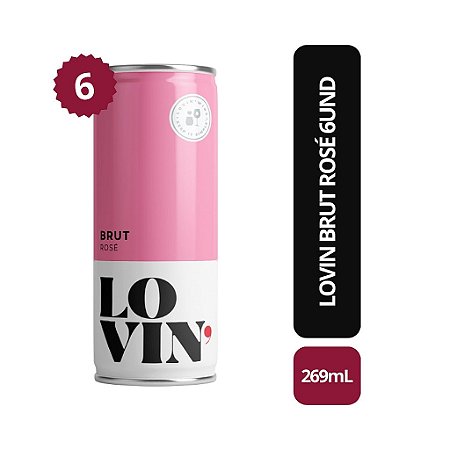 Lovin Brut Rose - 269ml - Caixa Com 6