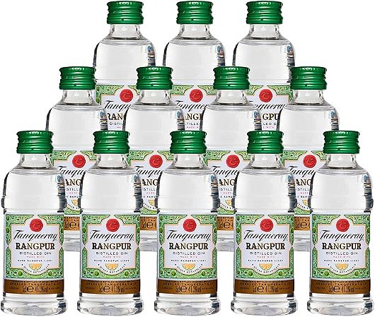 Kit 12 Unidades Gin Tanqueray Rangpur - 50ml