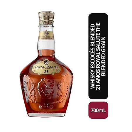 Whisky Escocês Blended 21 Anos Royal Salute The Blended Grain Garrafa - 700ml