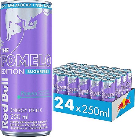Energético Sem Açúcar Red Bull Pomelo - 250 ml (24 latas)