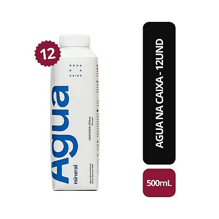Agua na caixa 500ml - 12UND