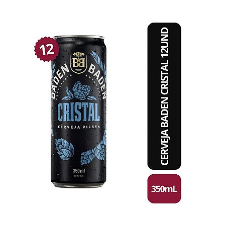 Cerveja Baden Cristal 350ml - 12 Unid