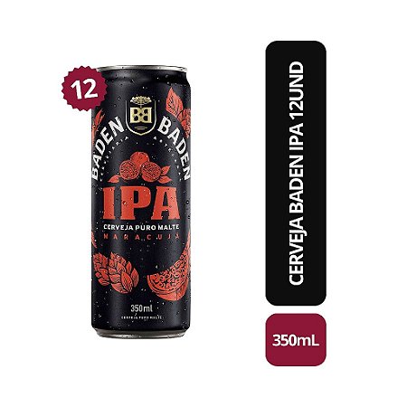 Cerveja Baden IPA 350ml - 12 Unid
