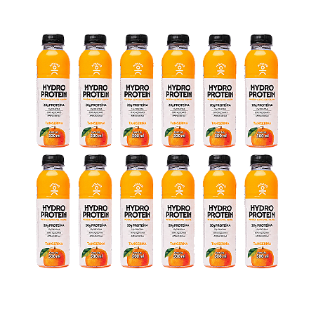 Moving Hydro Protein Creatina Tangerina - Caixa com 12 Garrafas de 500ml